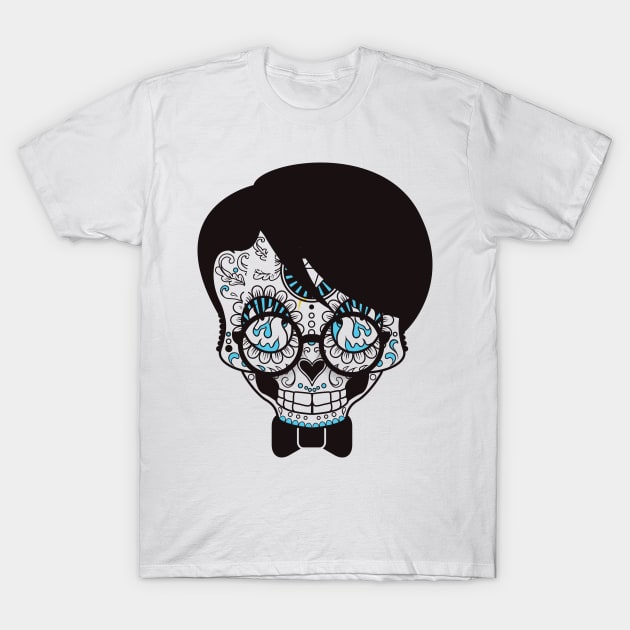 Harry Skull Thunder Wizard T-Shirt by positivedesigners